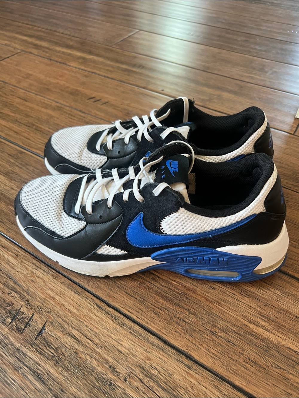 Nike Mens Air Max Excee Shoes Sneakers White Blue Black Size 9.5